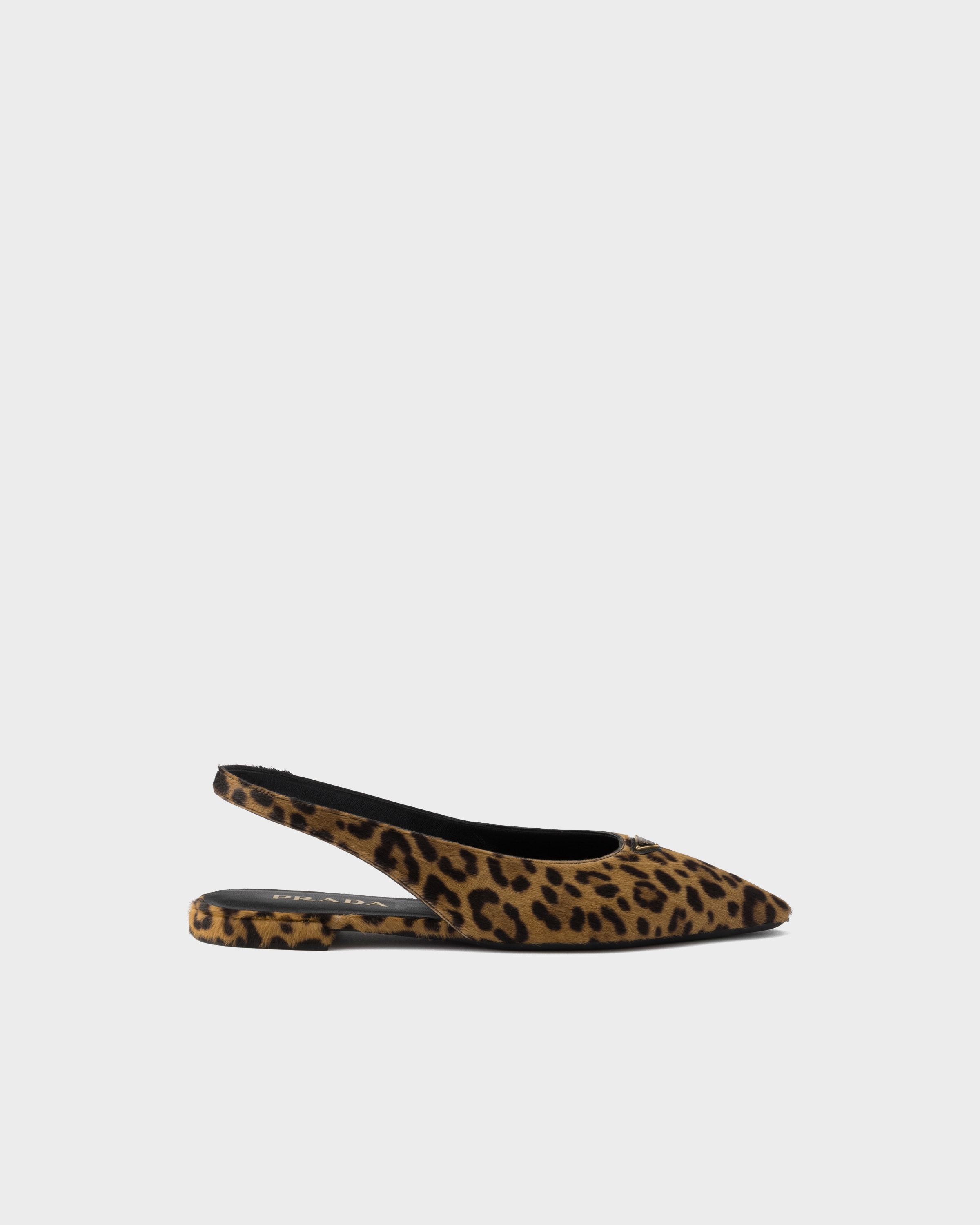 Prada Printed leather ballerinas