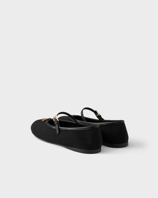 Fabric ballerinas - Black Fabric ballerinas - Black