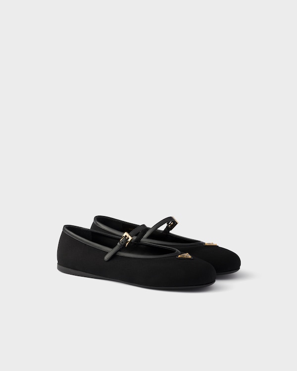 Fabric ballerinas - Black Fabric ballerinas - Black