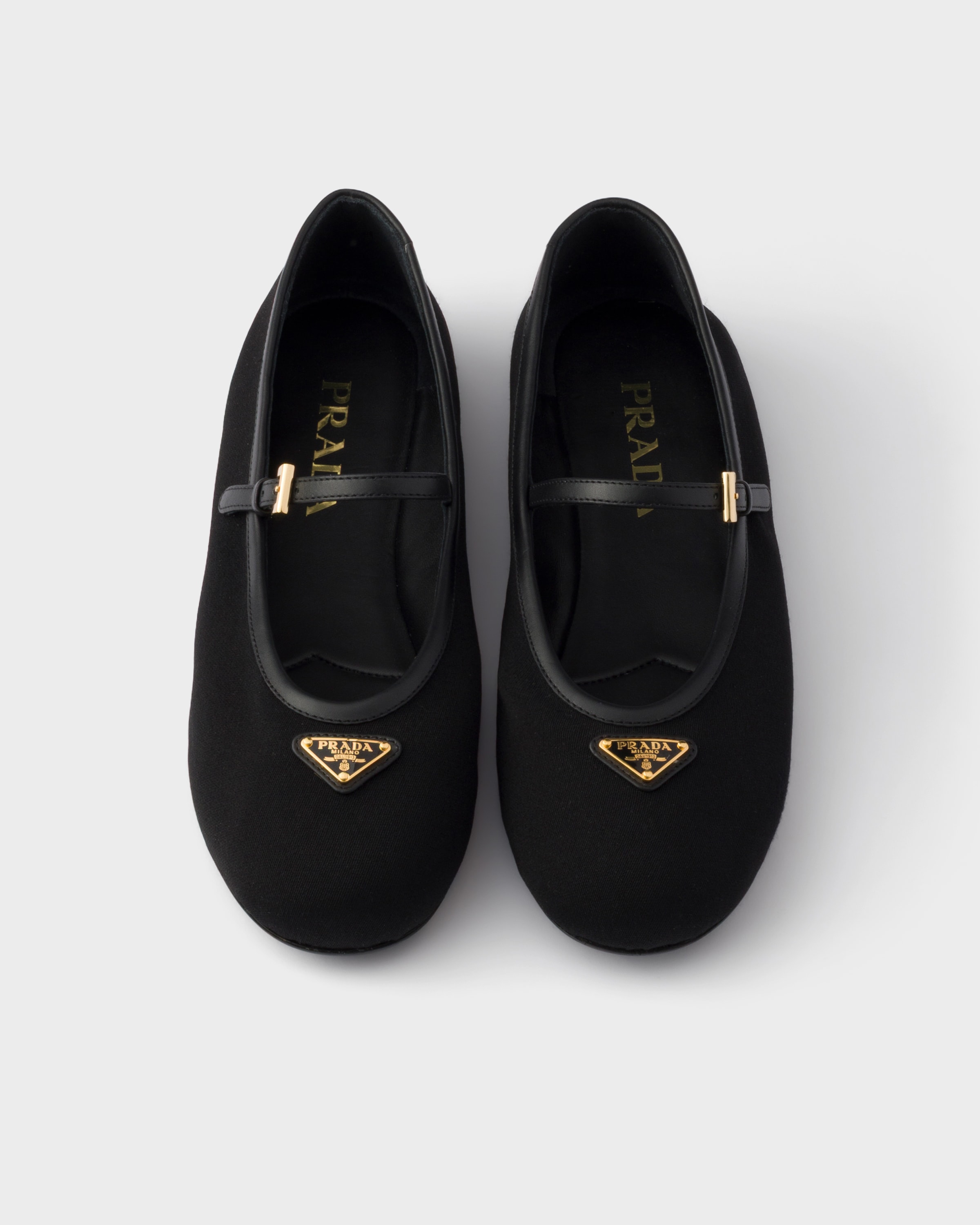 Black Fabric Ballerinas | PRADA - Singapore