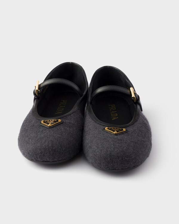 Ballerines en tissu - Gris Anthracite Ballerines en tissu - Gris Anthracite