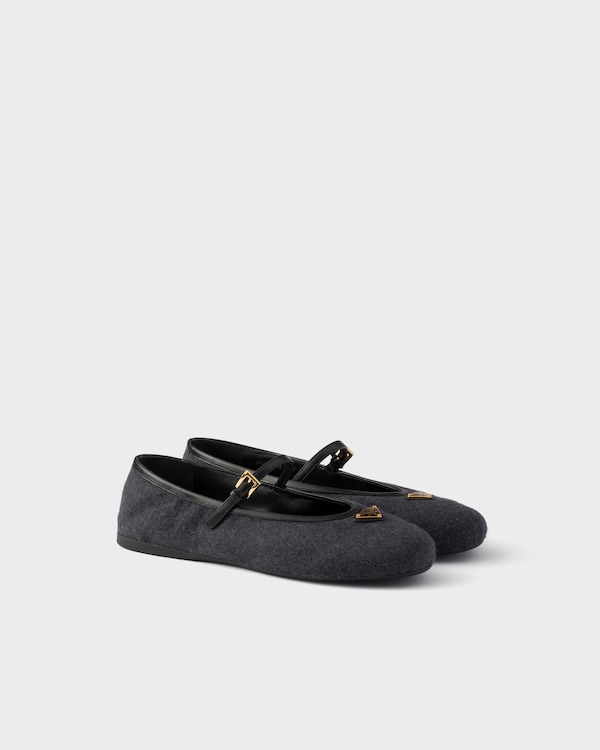 Ballerines en tissu - Gris Anthracite Ballerines en tissu - Gris Anthracite