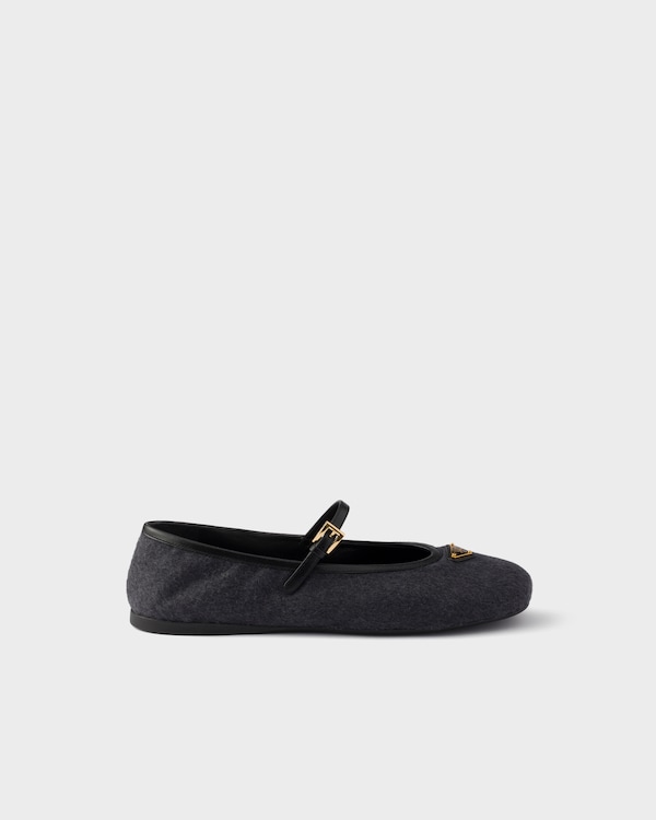 Ballerines en tissu - Gris Anthracite Ballerines en tissu - Gris Anthracite