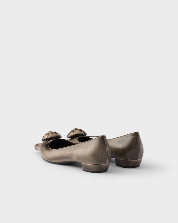 Leather ballerinas - Dove Gray Leather ballerinas - Dove Gray