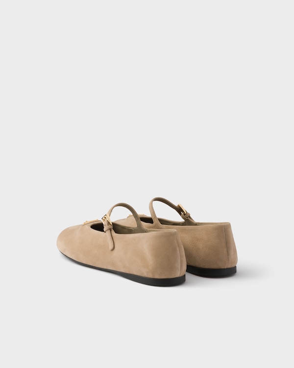 Suede ballerinas - Sand Beige Suede ballerinas - Sand Beige