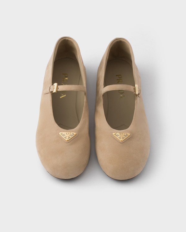 Suede ballerinas - Sand Beige Suede ballerinas - Sand Beige