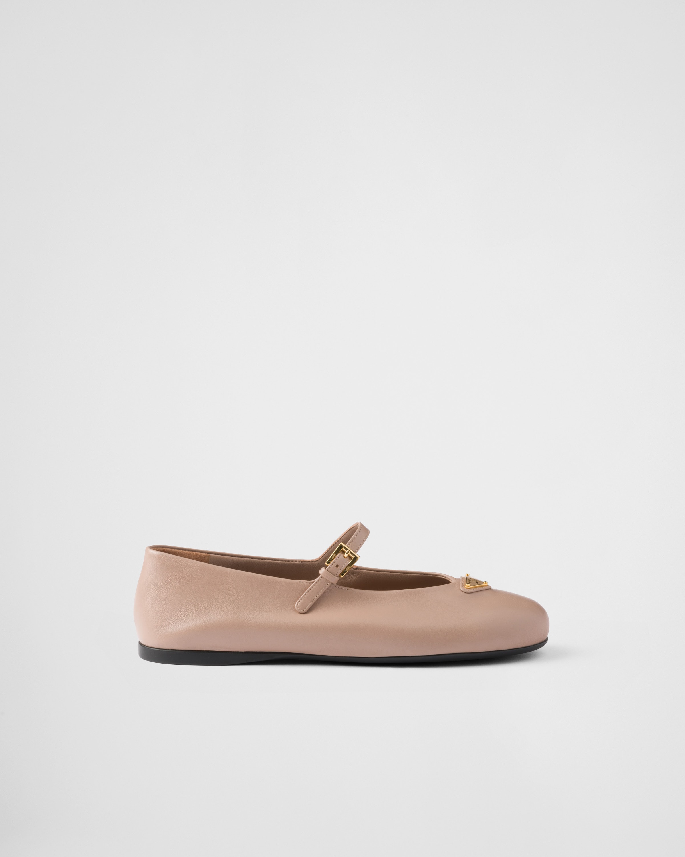 Prada Ballerinas Aus Nappa-leder In Puderrosa