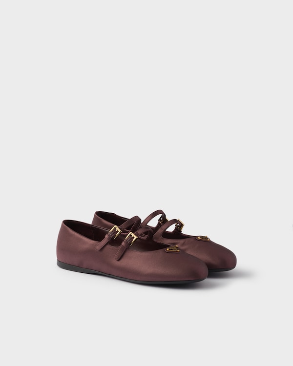 フラットシューズ PRADA FW25 Brown suede ballerinas (1F794NF005008 F0324) SUEDE BALLERINAS – Suit Negozi Row
