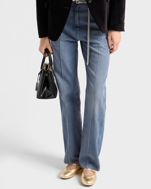 Ballerines en cuir nappa mordoré - Platine Ballerines en cuir nappa mordoré - Platine