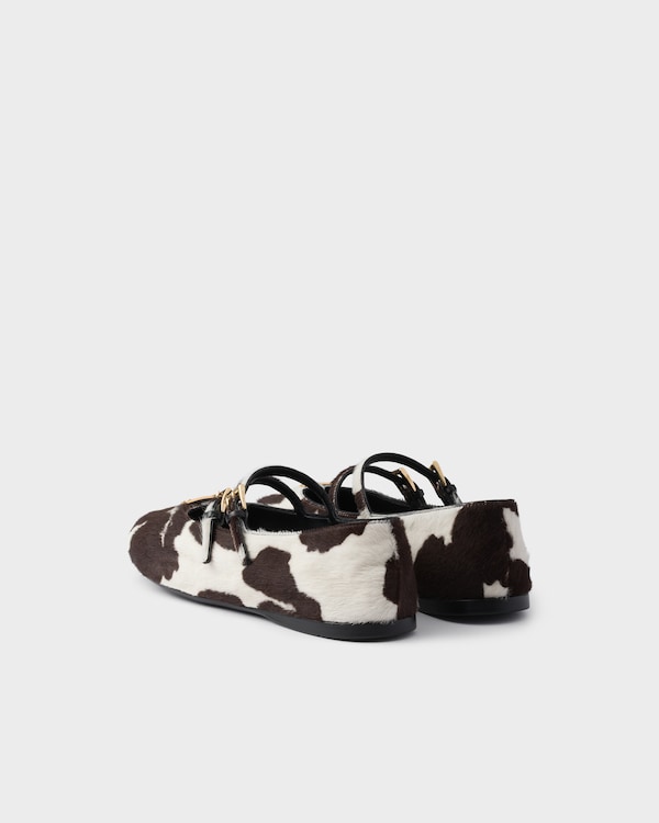 Printed leather ballerinas Printed leather ballerinas