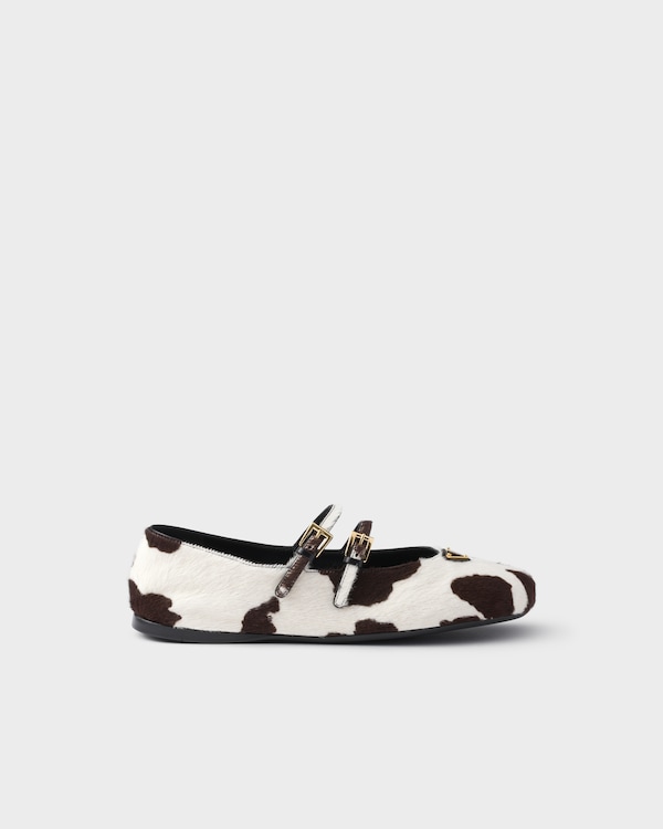 Printed leather ballerinas Printed leather ballerinas