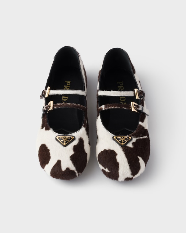 Printed leather ballerinas Printed leather ballerinas