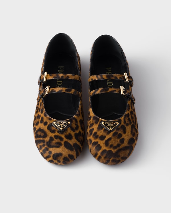 Printed leather ballerinas Printed leather ballerinas