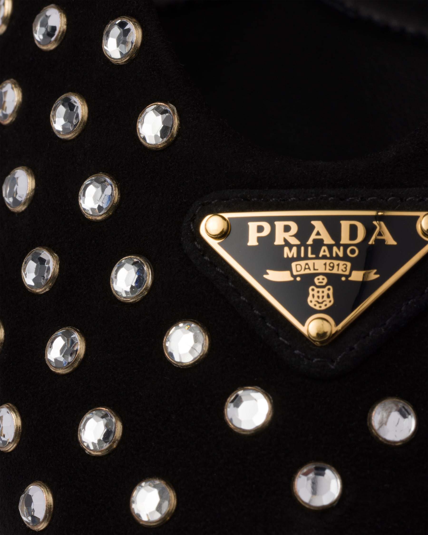 PRADA 25S SOFT PADDED BALLERINAS IN DARK RED SUEDE main image 0