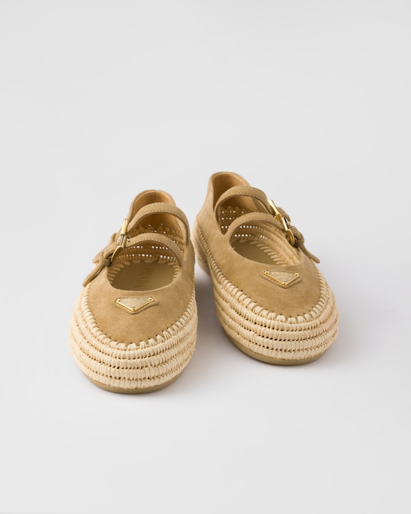 Suede ballerinas - Ecru Suede ballerinas - Ecru