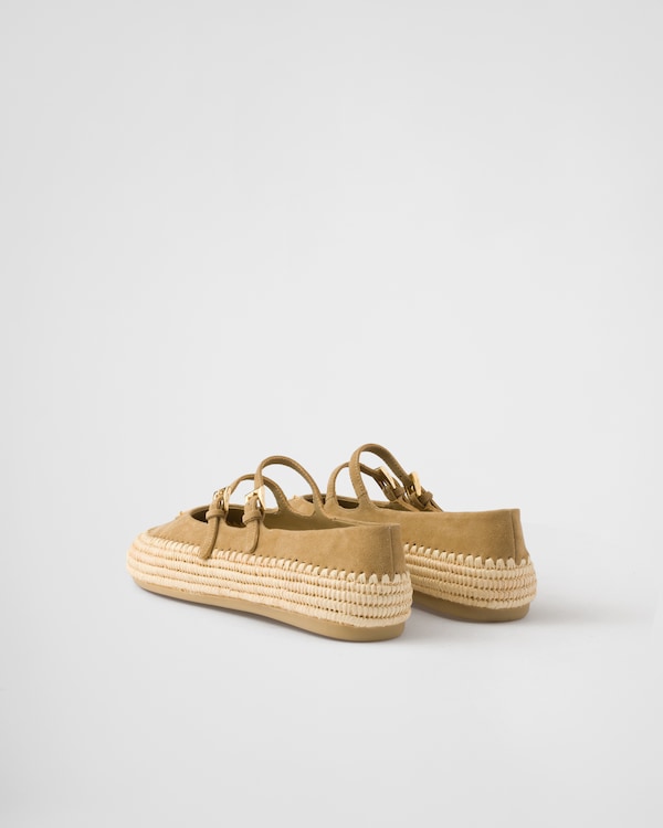 Suede ballerinas - Ecru Suede ballerinas - Ecru