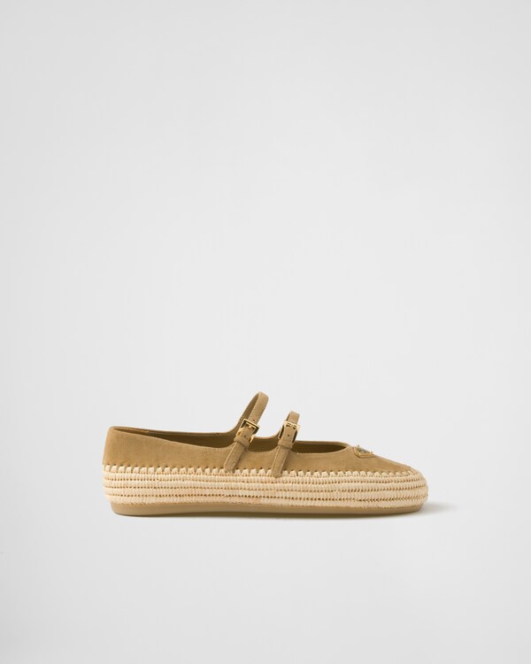 Suede ballerinas - Ecru Suede ballerinas - Ecru