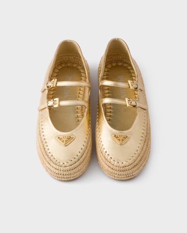 Mordoré nappa leather ballerinas - Platinum Mordoré nappa leather ballerinas - Platinum