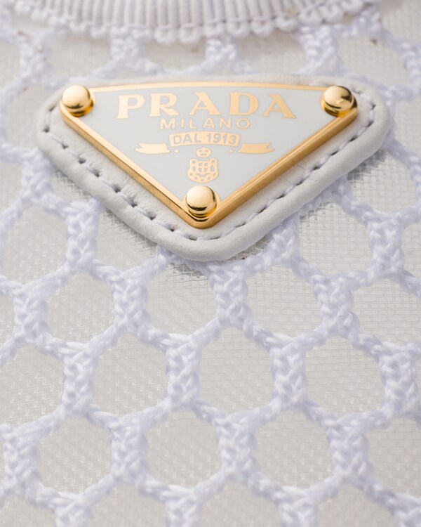 Mesh fabric ballerinas - White Mesh fabric ballerinas - White