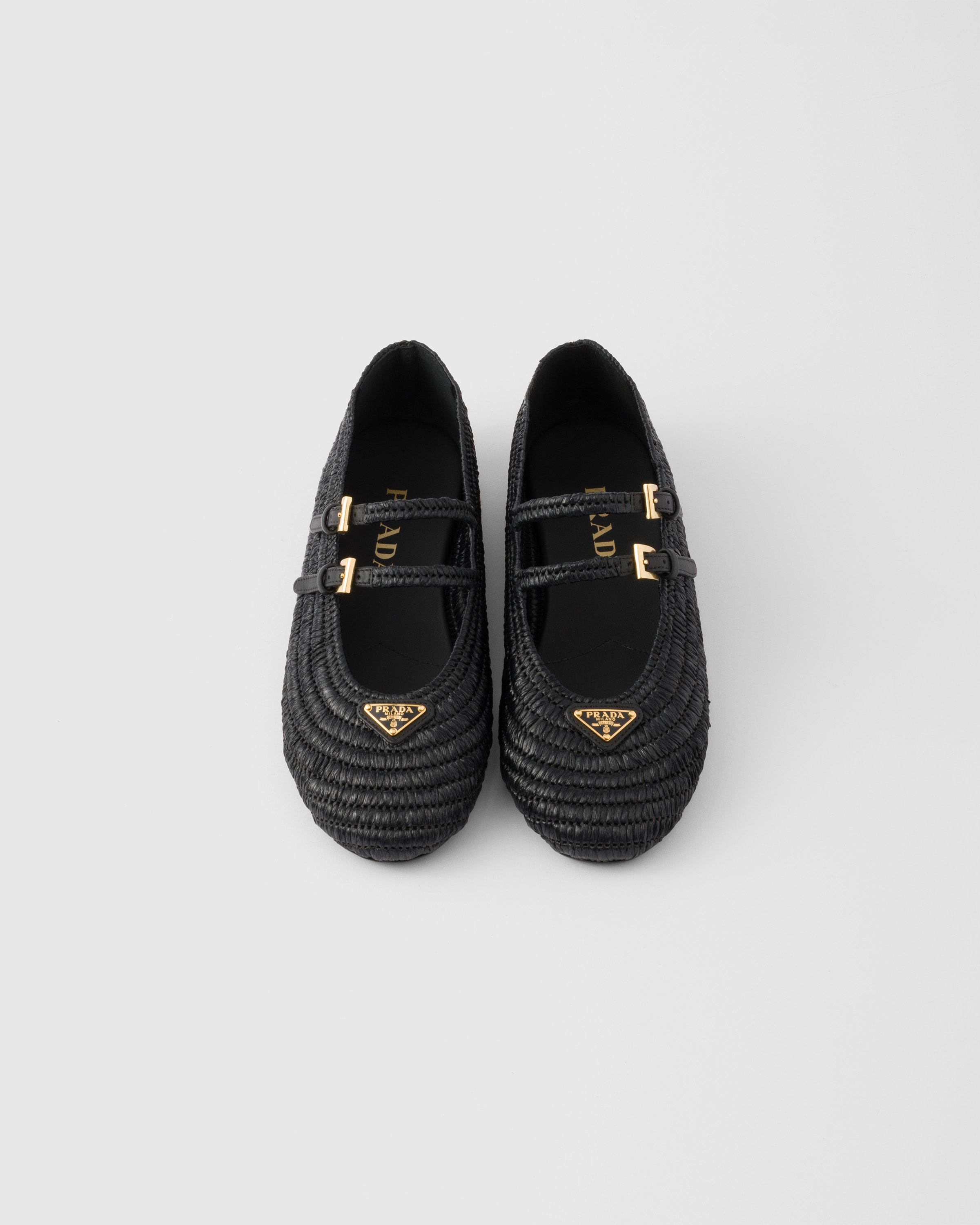 【関税＆送料込み】Prada Crochet Ballerinas Shoes Prada Crochet Ballerinas Shoes | Black | FARFETCH