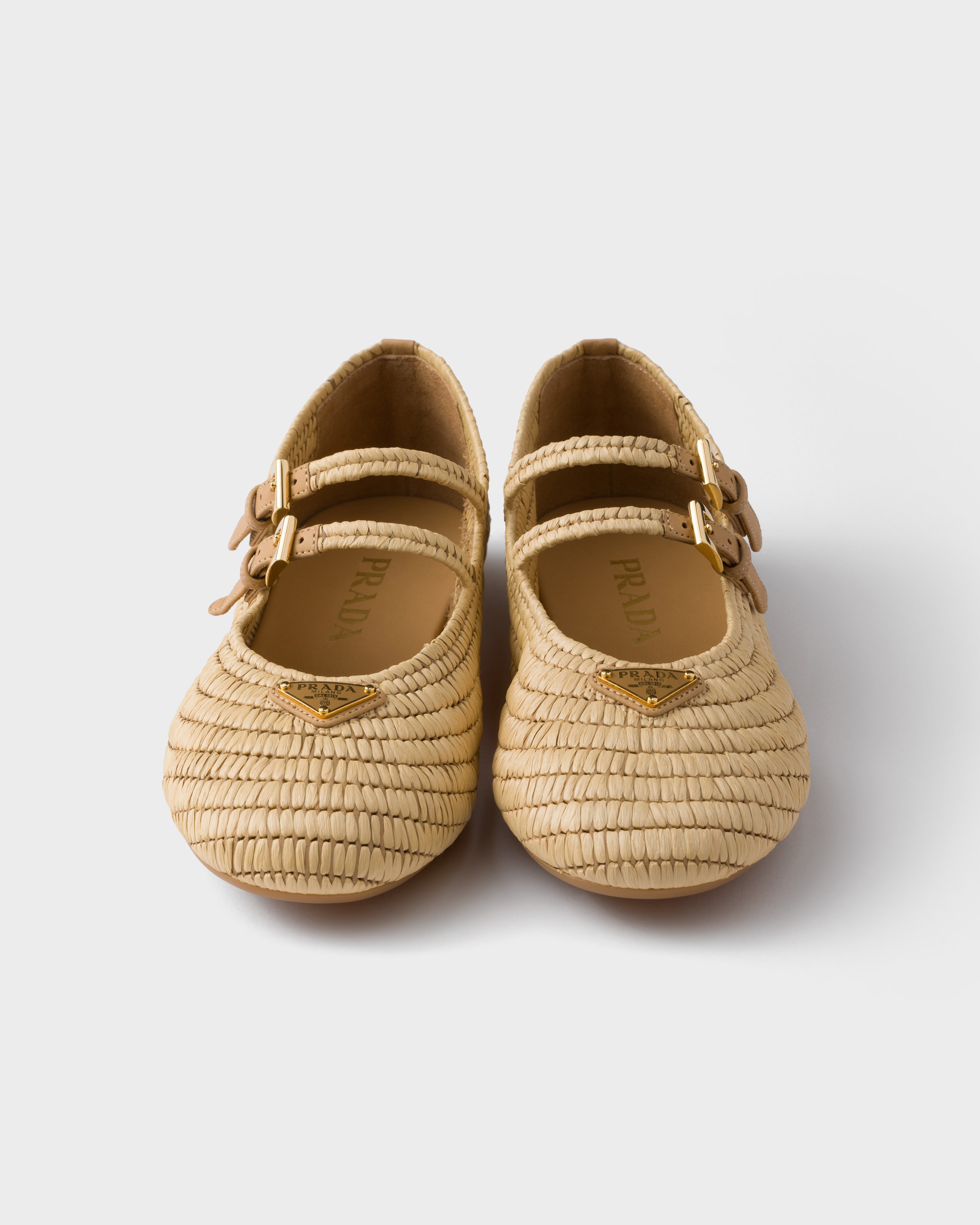 Natural Crochet Ballerinas | PRADA