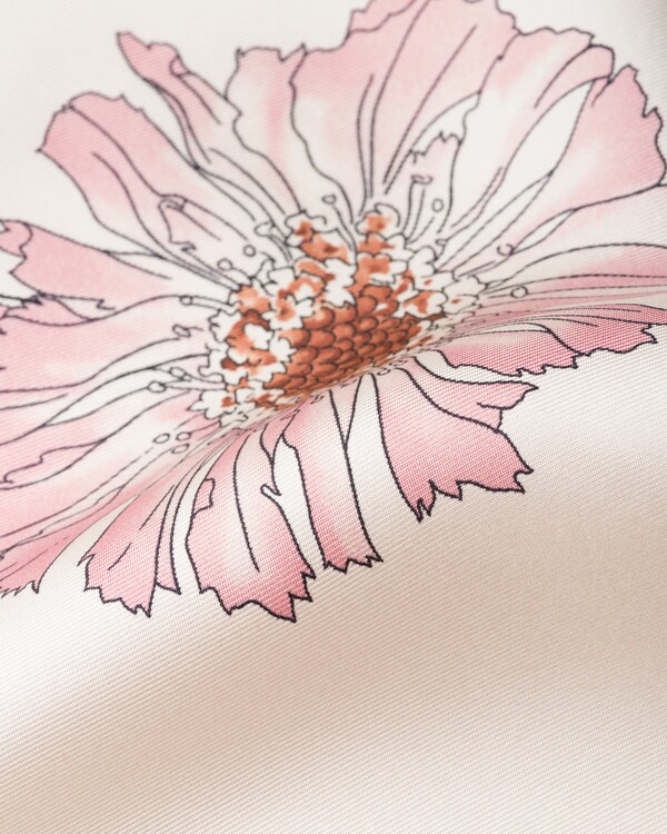 Tuch aus Seidentwill mit Print, 90 x 90 Tuch aus Seidentwill mit Print, 90 x 90