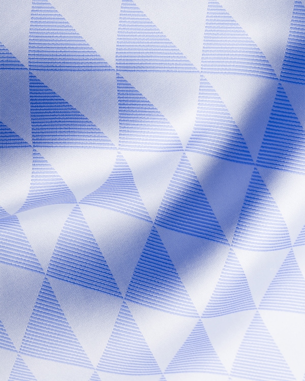 Schal aus Jacquard-Seide 90x90 - Welle/Weiß Schal aus Jacquard-Seide 90x90 - Welle/Weiß