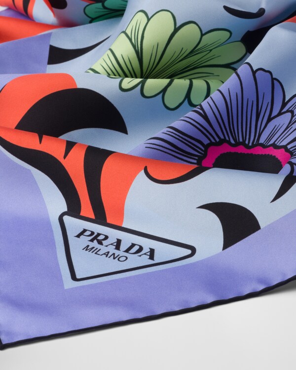 プリントシルクツイル スカーフ 90x90 プリントシルクツイル スカーフ 90x90