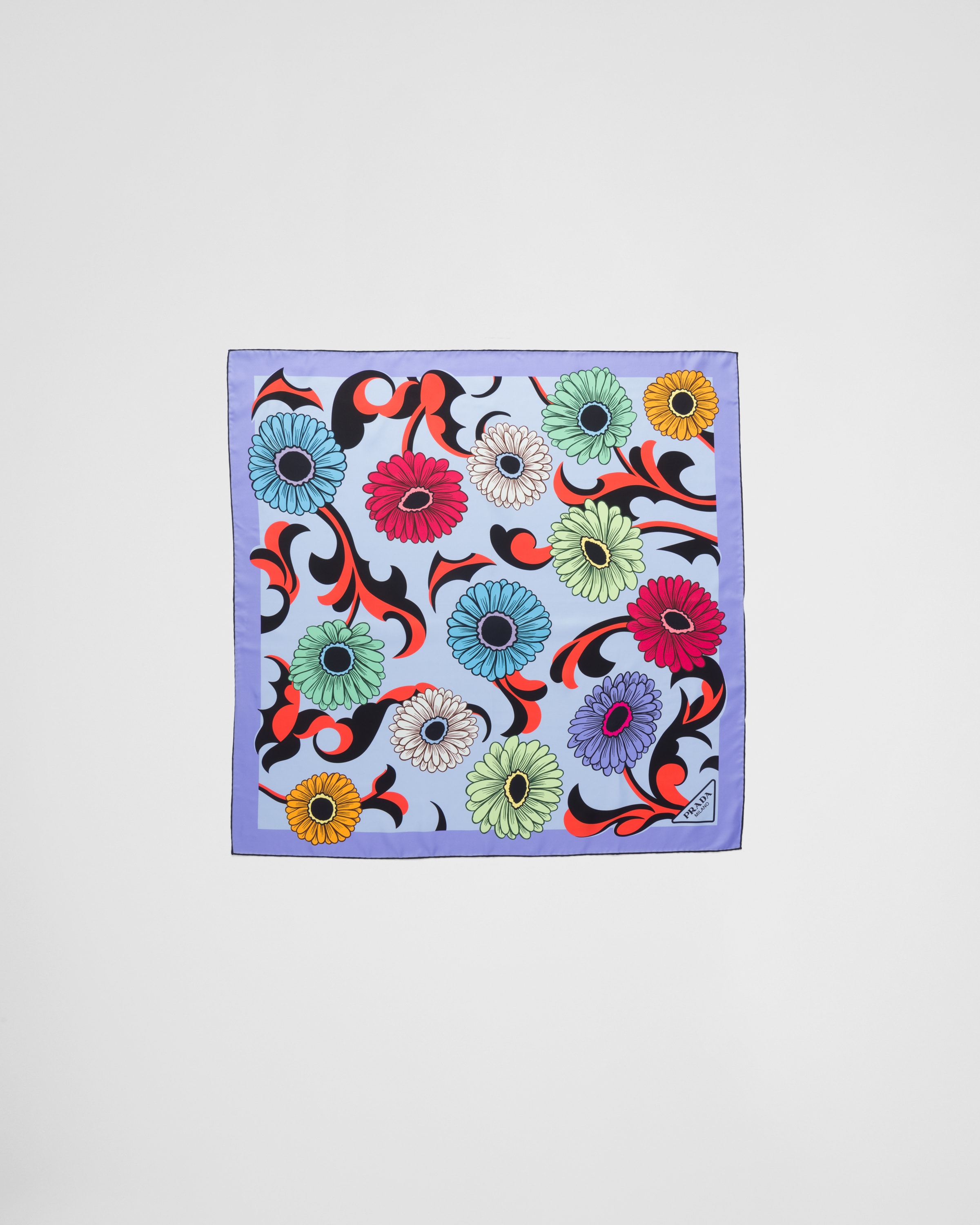 スカーフ PRADA SILK TWILL FOULARD Prada Printed Silk Twill Scarf | Saks Fifth Avenue