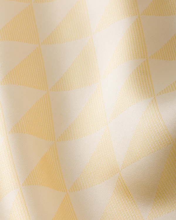 Schal aus Jacquard-Seide 55x55 - Ginster/Weiß Schal aus Jacquard-Seide 55x55 - Ginster/Weiß