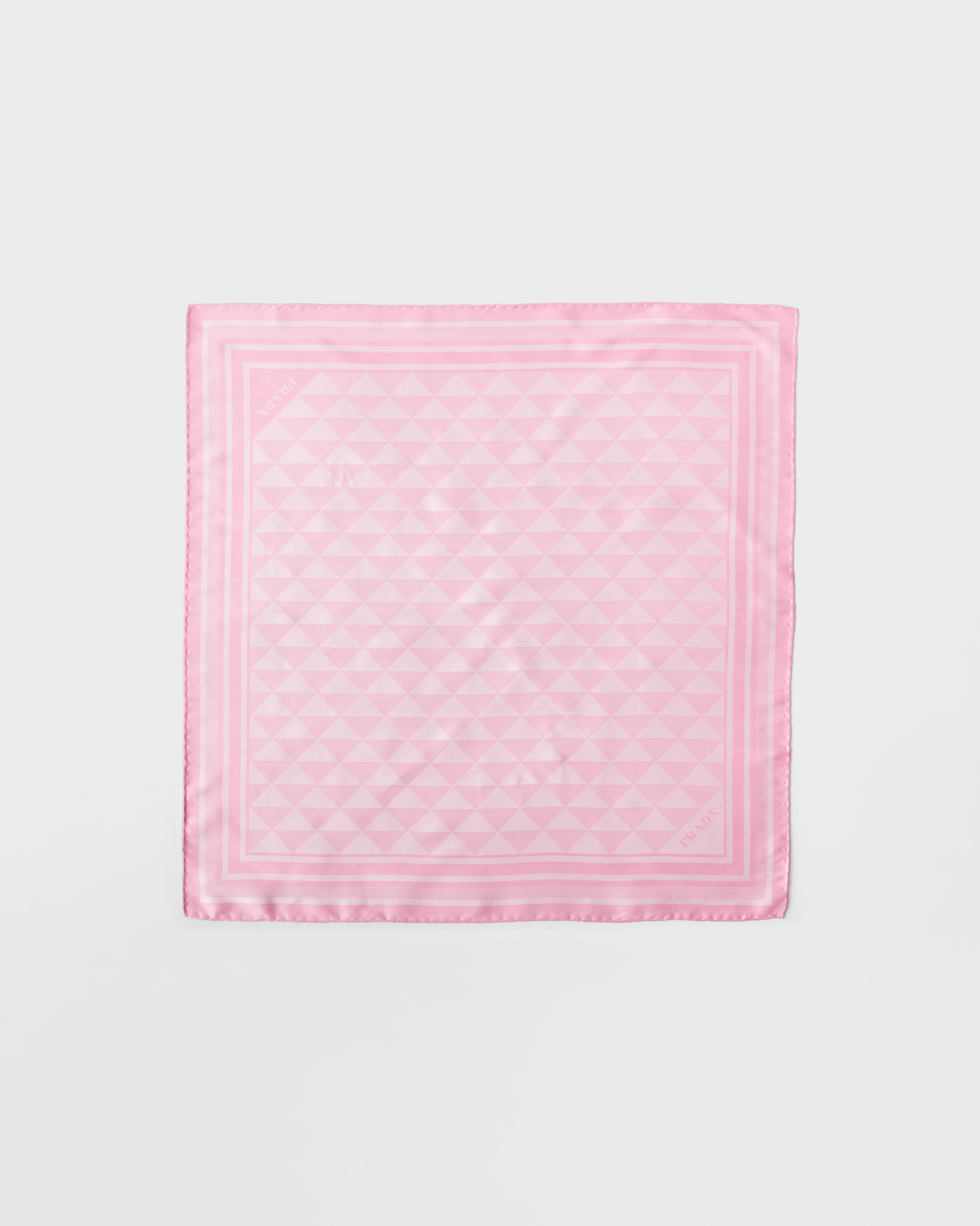 Alabaster White/white Jacquard Silk Scarf 55 | PRADA - United States