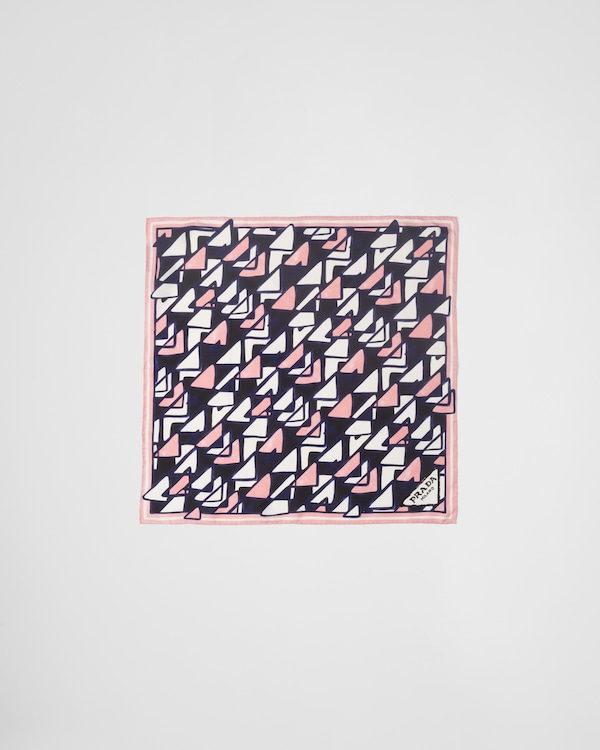 プリントシルクツイル スカーフ 55x55 プリントシルクツイル スカーフ 55x55