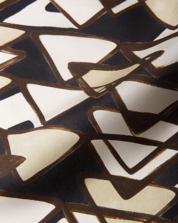 Foulard stampato in twill di seta 55x55 Foulard stampato in twill di seta 55x55