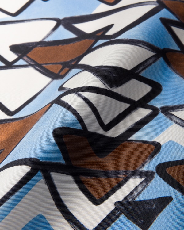 Printed silk twill scarf 55x55 Printed silk twill scarf 55x55