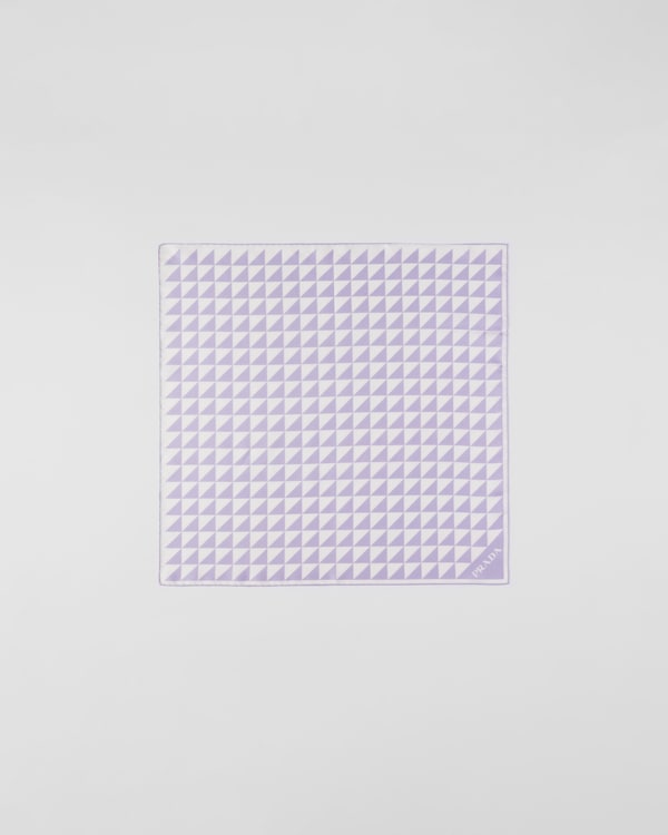 Printed silk twill scarf 55x55 Printed silk twill scarf 55x55