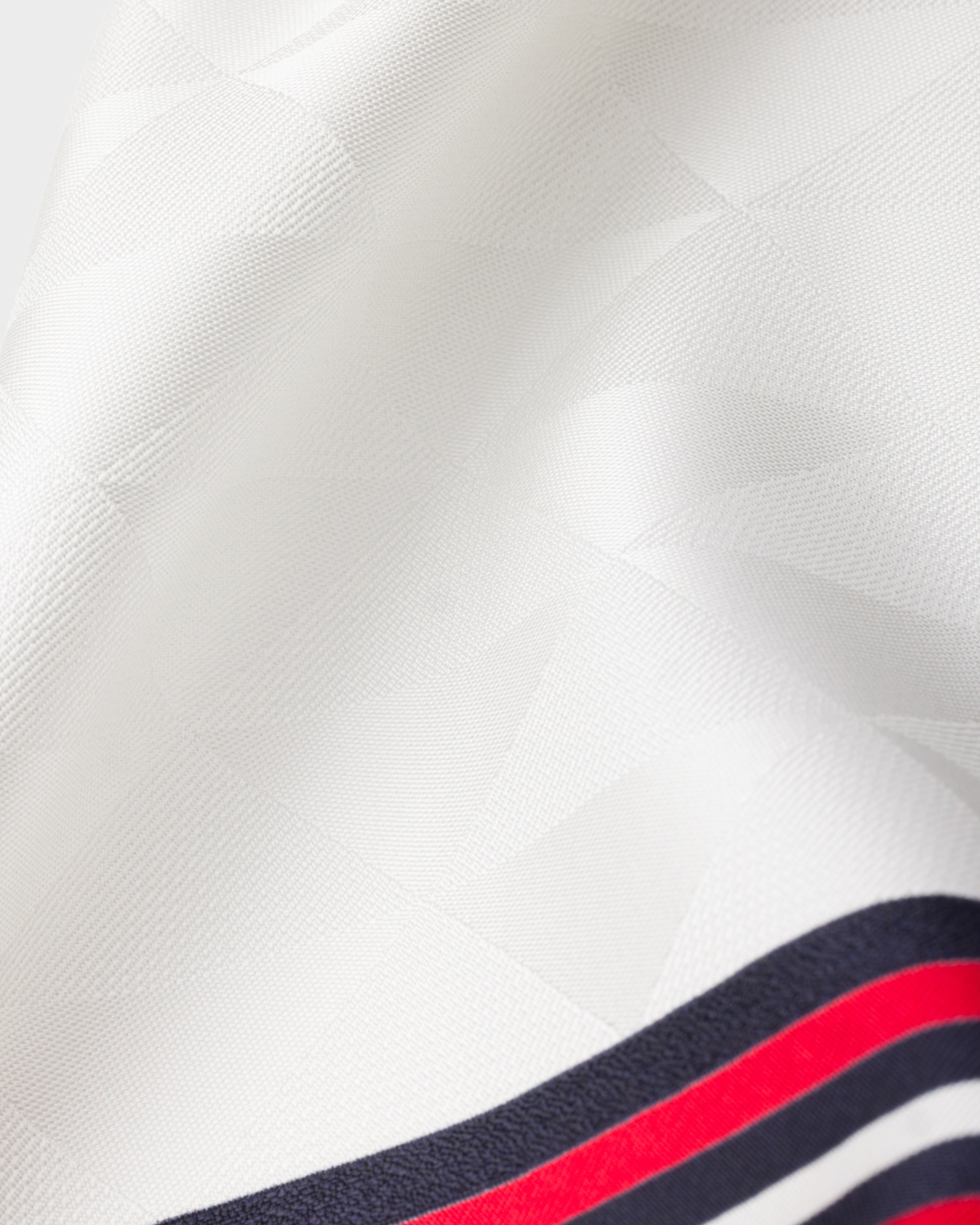 Prada Printed Silk Twill Jacquard Scarf 55 X 55 Cm In White