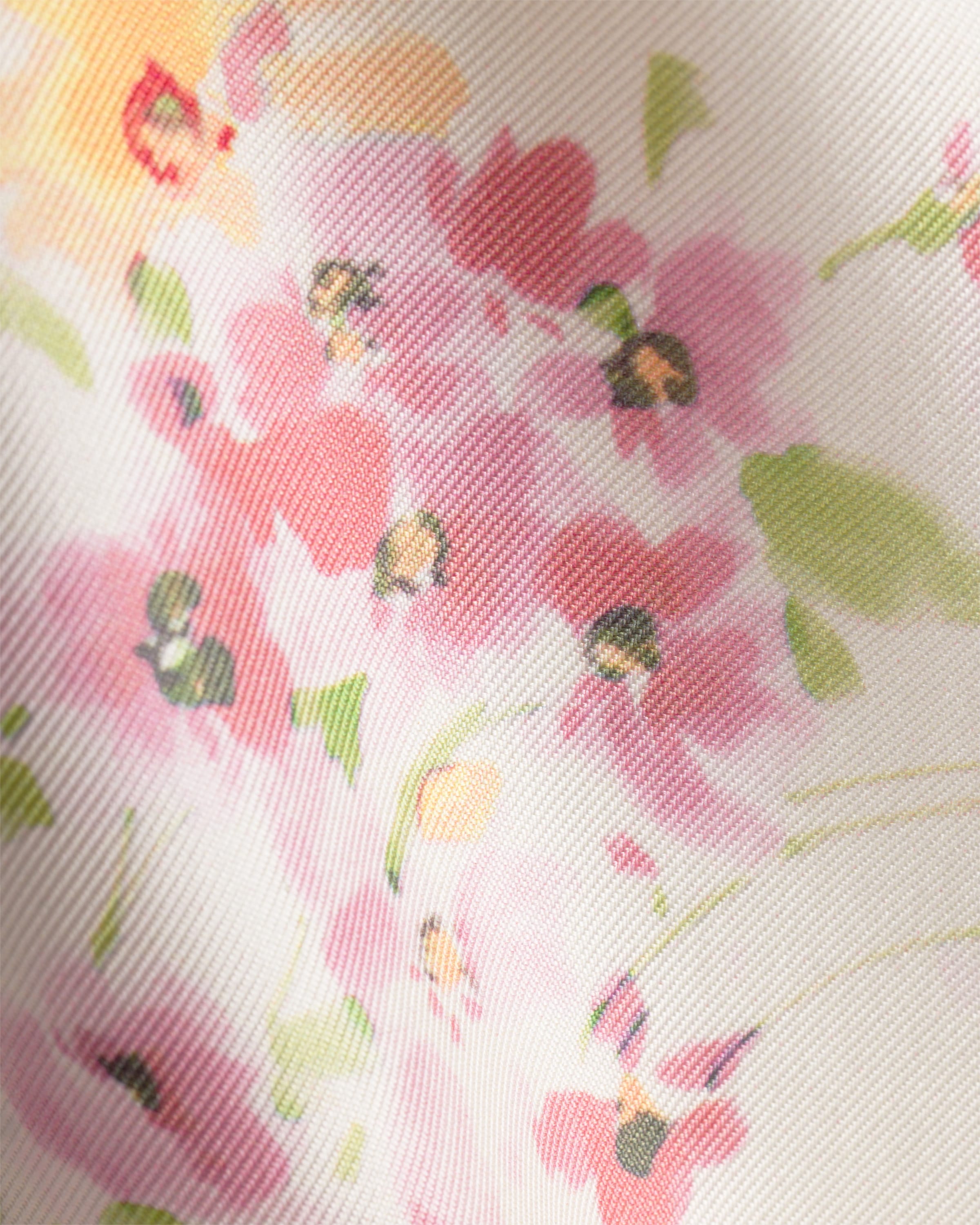 Printed silk twill scarf