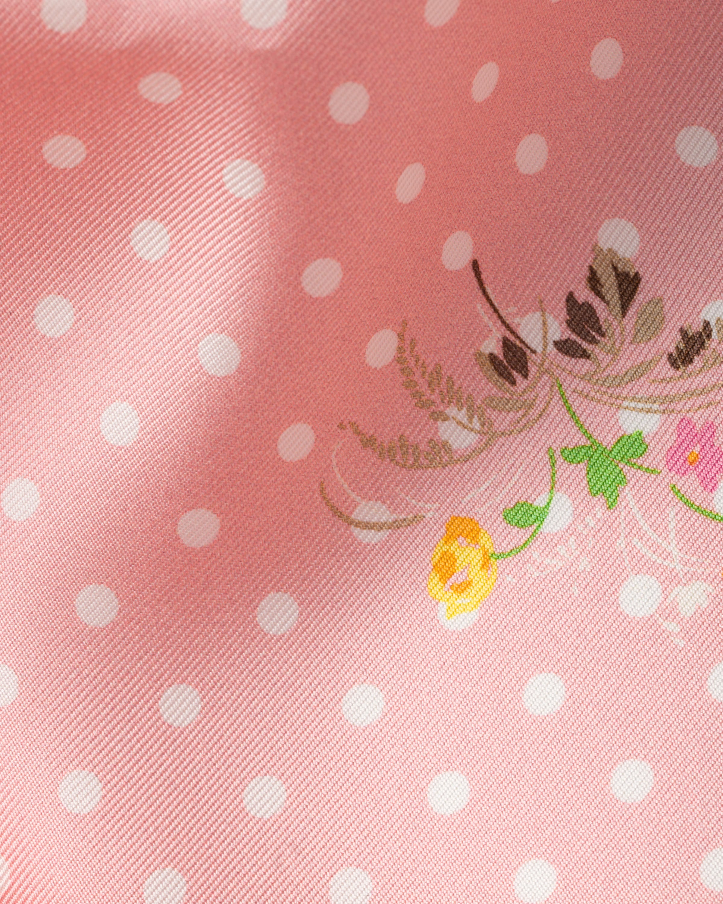 Pink/sand Printed Silk Twill Scarf 55 | PRADA - United States