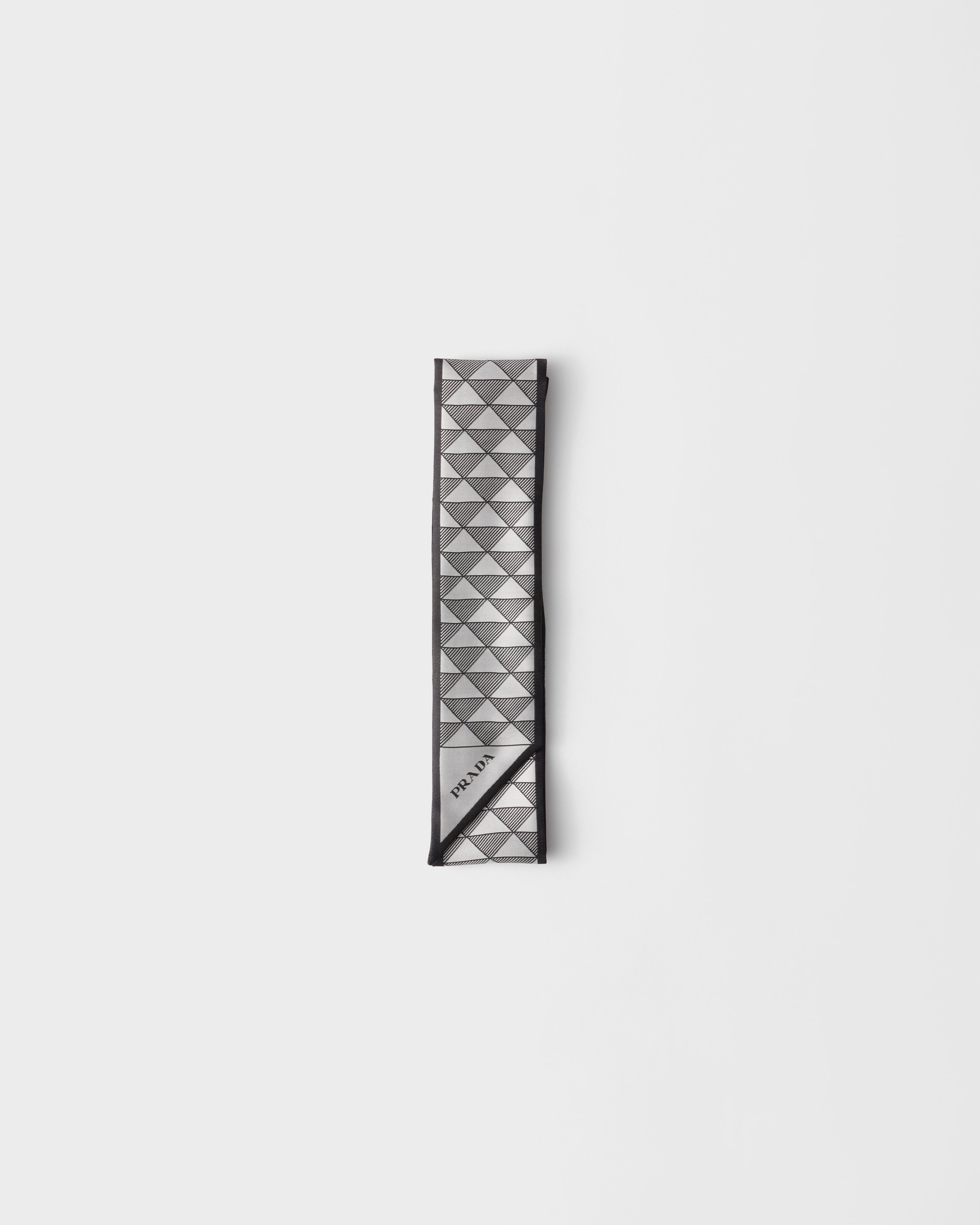 ブラック ジャカード編み シルク ネクタイ | PRADA