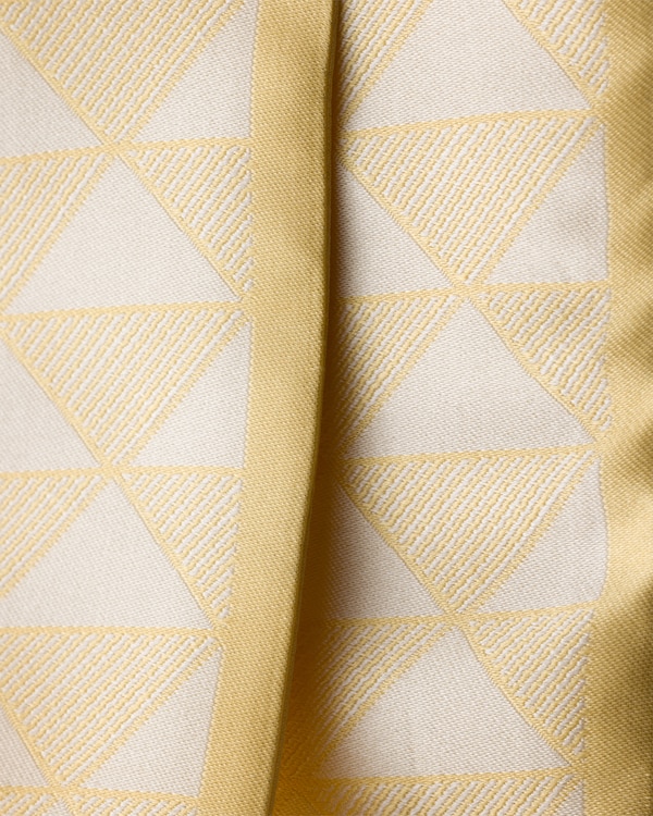 Krawatte aus Jacquard-Seide - Ginster/Weiß Krawatte aus Jacquard-Seide - Ginster/Weiß