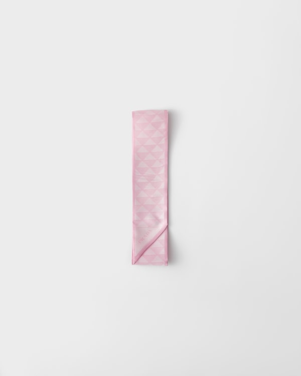 Krawatte aus Jacquard-Seide - Alabaster/Weiss Krawatte aus Jacquard-Seide - Alabaster/Weiss