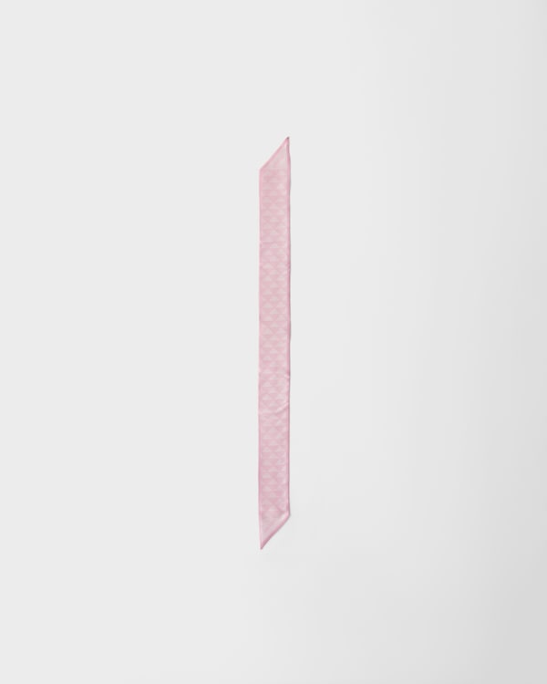 Krawatte aus Jacquard-Seide - Alabaster/Weiss Krawatte aus Jacquard-Seide - Alabaster/Weiss