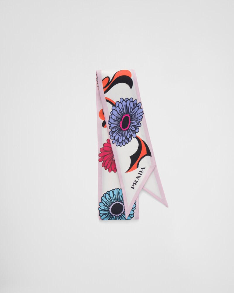 Wool & Silk Scarves for Women | PRADA