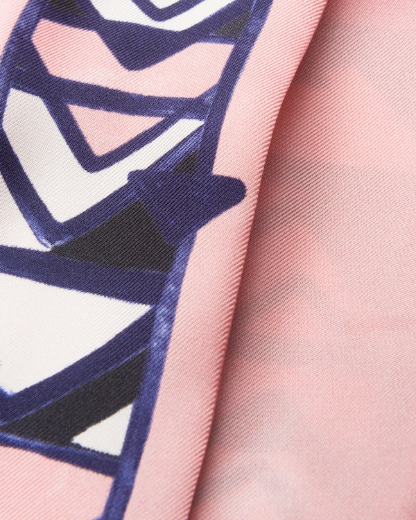 Printed twill skinny scarf Printed twill skinny scarf