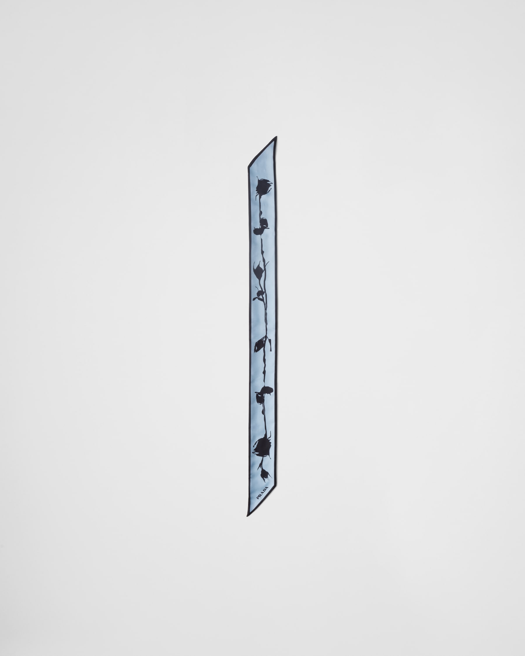 sky-blue-aqua-printed-twill-skinny-scarf-prada