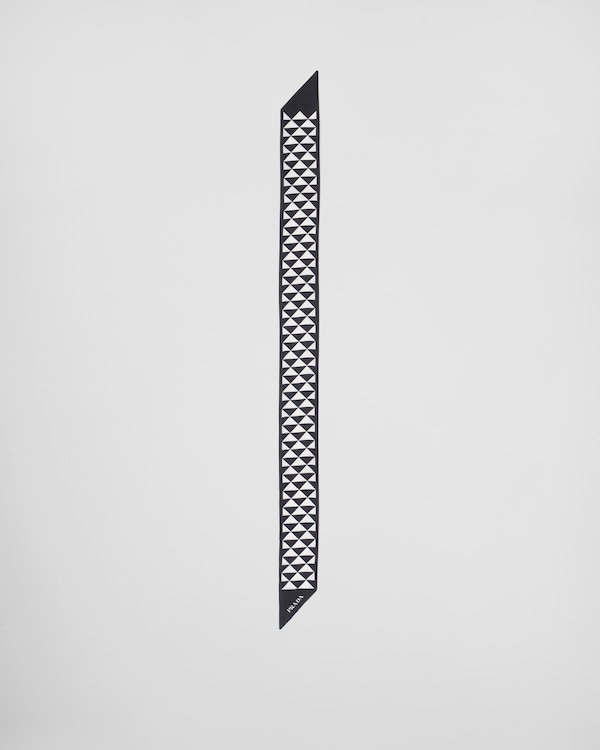 Printed silk tie Printed silk tie