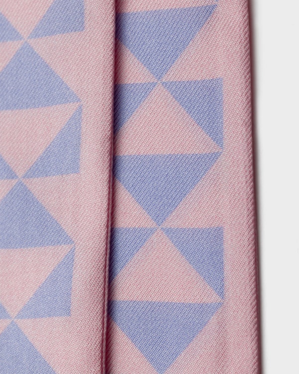 Printed silk tie - Petal/Wisteria Printed silk tie - Petal/Wisteria