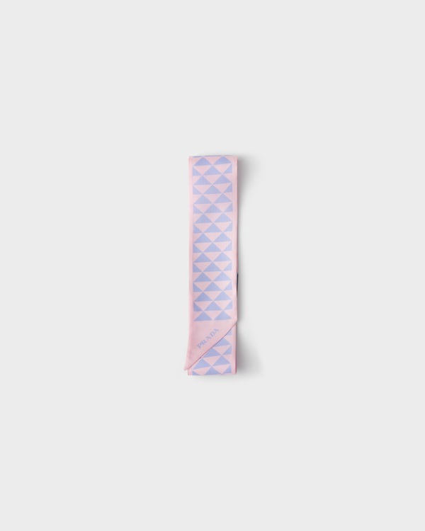 Printed silk tie - Petal/Wisteria Printed silk tie - Petal/Wisteria