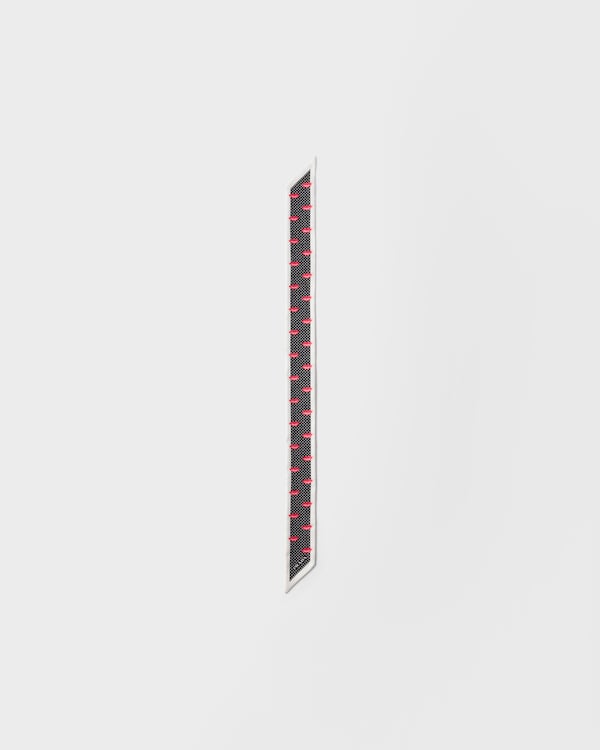 プリントシルクツイル スキニースカーフ - ブラック プリントシルクツイル スキニースカーフ - ブラック