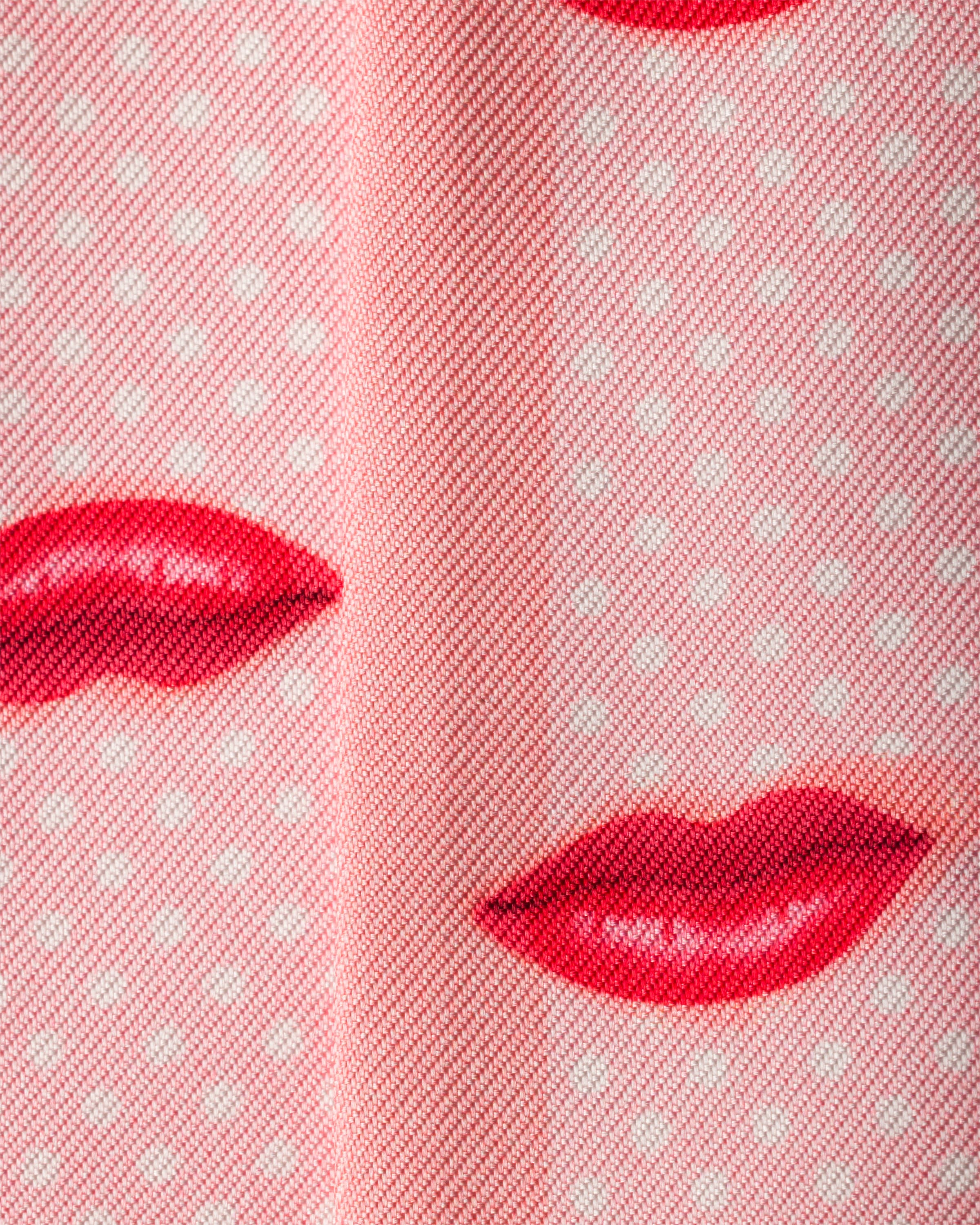 アラバスターピンク プリントシルクツイル スキニースカーフ | PRADA